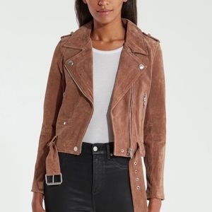 BLANK NYC Suede Moto Jacket